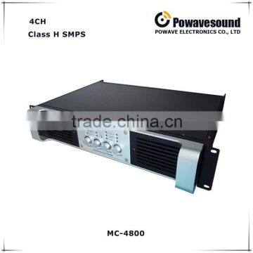 MC-4800 powavesound 4 channels 800w pro 8ohm power amplifier