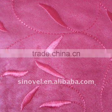 embroidered suede fabric