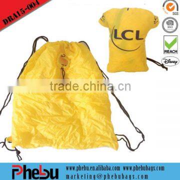 fashion foldable drawstring backpack gym bags(DRA15-005)