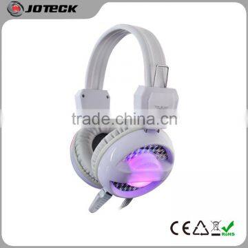 heavy bass stereo LED light computer gaming headphone with brand logo