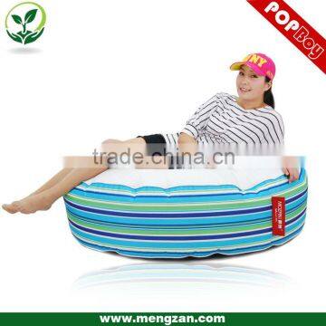 Loveseat comfy bean bag cushion , deluxe stripe bean bag cushion