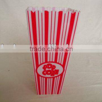 square plastic popcorn container