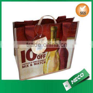 non woven 6 bottle wine tote bag for wholesale