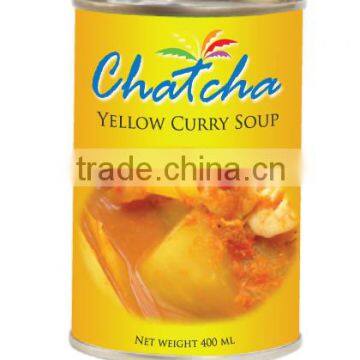 Yellow curry soup 400 ml tin canned