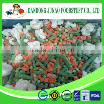 Chinese IQF mixed frozen vegetable storage