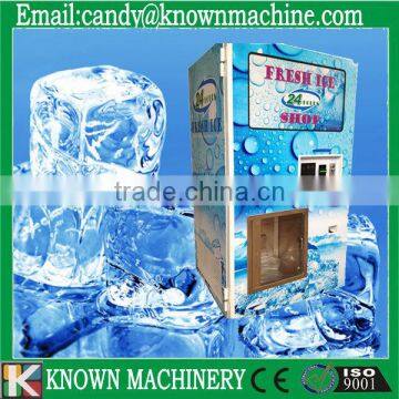 outdoor ice vending machine for sale with 450kg/day ice capacity with IC card and coins