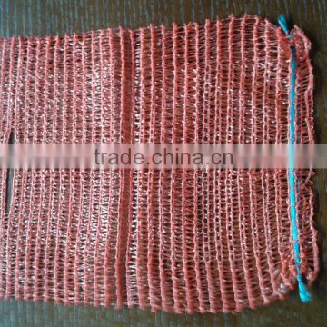 raschel mesh bags/leno mesh bag for potato with handle / la bolsa de plastico de malla de punto