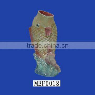 Fish shape decorative chinese porcelain vase