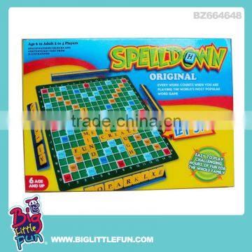 Spelldown magnetic board game educational toys for kids