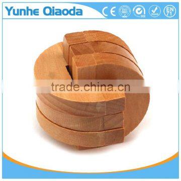 Kids Educational Toy Wooden Ball Kongming Lock photo-2