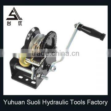 Manufacturing 1200lbs Galvanized Mechanical Shipyard Winch With Wire Rope photo-2