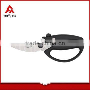 Rubber handle 2CR13 titanium coating blade kitchen scissor