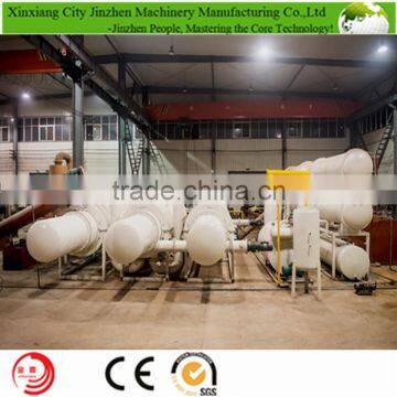 30TPD continuous waste tyre pyrolysis plant with 50% high oil yield no pollution