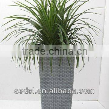 Modern Style Tall Square Rattan Flower Pots photo-2