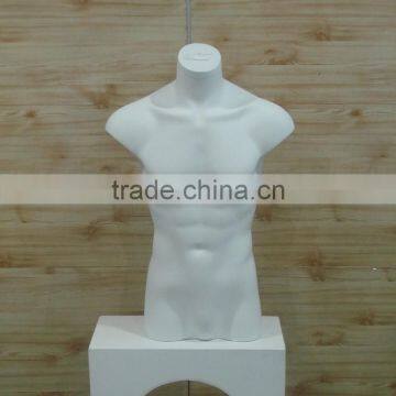 Matt White male Bust Form Without Stand Mannequin Display