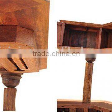 Thailand Style Bar Counter and Chairs Set, Restaurant/Hotel/Club Bar Furniture, Solid Wood Bar Table and Chairs (BF01-X1170) photo-6