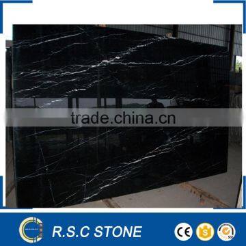 Hot sale black marquina marble slabs wall slab