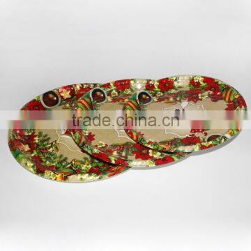Wholesale Cheap Christmas round Plate