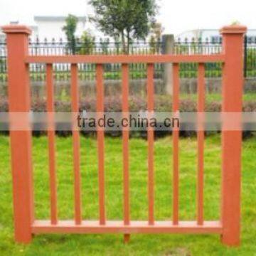 Durable WPC fence waterproof decorative garden fencing wood plastic composite garden fence panels