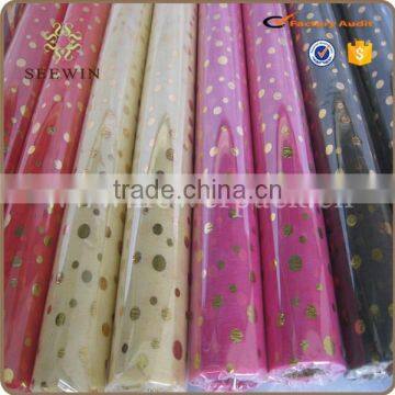 Dot design non woven cheap dining table runner