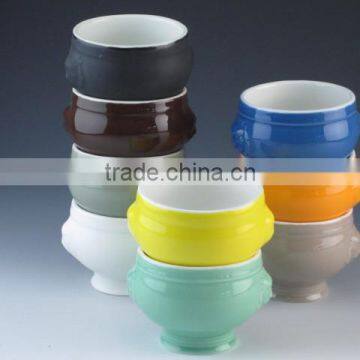 small casserole without lid 350 ml glazed porcelain microwave safety