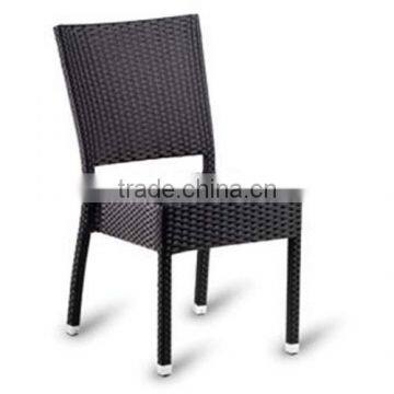 High quality best selling black wicker PE chair with iron frame from Vietnam