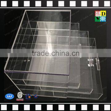 2016 Acrylic Cosmetic Box With Drawer,clear Acrylic Jewelry Cosmetic Storage Box photo-3