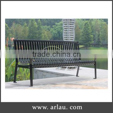 public park metal outdoor bench for street