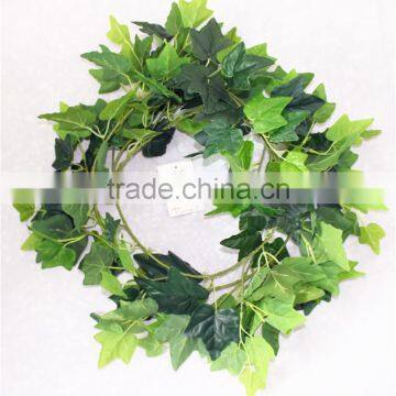 vertical garden wall hanging 240cm Long cheap make fake recycling plastic PE green sweet potato vine artificial plant EMX10 3011