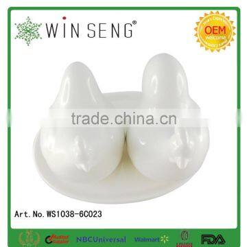 Salt And Pepper Shaker Salt Pepper Bottle With Holder Set Ceramic Crafts photo-5