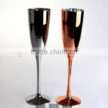 hot selling copper and silver champagne glass