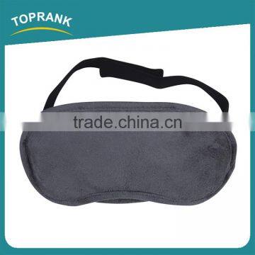 Toprank Free Sample Wholesale Airline Novelty Sleeping Eye Mask Shade Nap Cover Blindfold Travel Black Eye Mask