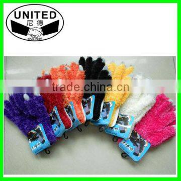 Promotional Arylic Girl's Knit Winter Gloves