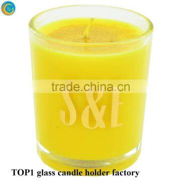 Scented Frosted Glass Jar Handmade Soy Candle photo-5