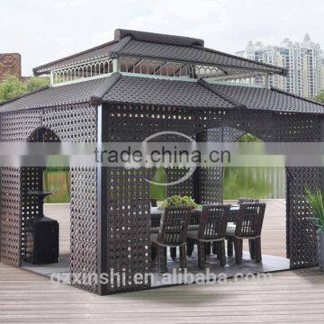 Outdoor rattan gazebo parts used gazebo for sale