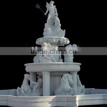 large outdoor garden marble horse fountain for sale