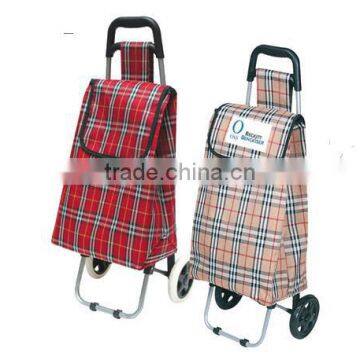 600D PE folding shopping cart with Customized logo