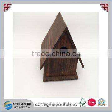 Eco-friendly new unfinished wooden bird house wholesale,cheap bird houses,wood carved bird houses