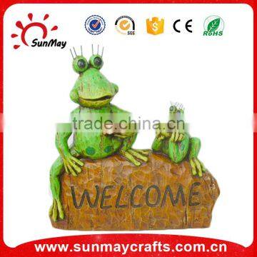 resin garden decoration frog statues