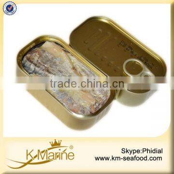 2015 New Crop Taste Good 125g Eating Canned Sardine Pilchards