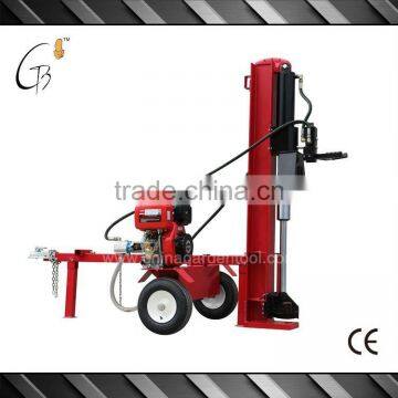 37ton diesel engine double hands valve 1050mm length hydraulic log splitter for sale