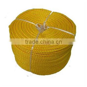 1/4" 1/2" Yellow Twisted 3ply PE Braided Rope