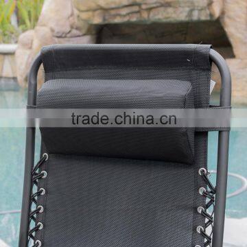 Utility Tray Lounge Black Pool Zero Gravity Chairs With Cup Holder photo-3