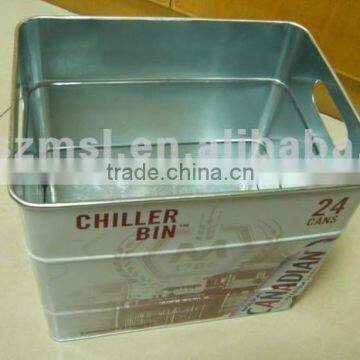 tin bucket Disposable container