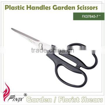 7" Default Color PP Plastic Handles Garden Scissors