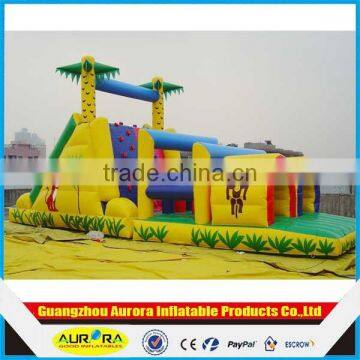 Forest theme inflatable obstacle course for sale