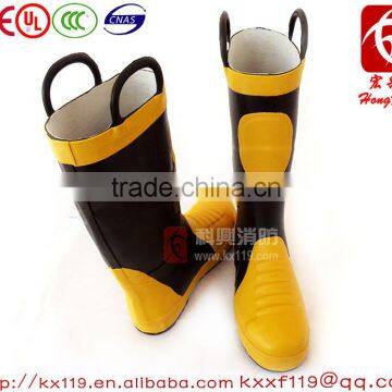 2015 new Rubber Fire Fighting Firefighter boots for firefighters