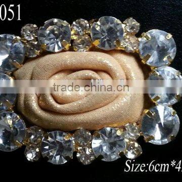RF0051 Ladies fashion leather center rhinestone belt buckle for women belts