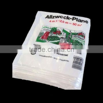 thick plastic drop cloth