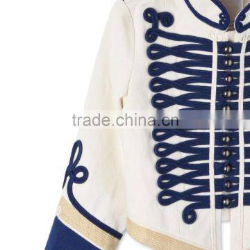 White Tone Embroidery Military Style Kids Army Jackets Kids Garments Children's Wear HSc5177 photo-3